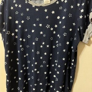 Lucky Brand, Women's, Star Print, Blue Top
